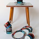 Memphis-style porcelain coffee service, Burg Lindau, 1980s