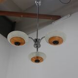 Art deco chrome chandelier Napako, 1930