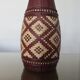 Bouteille éthnique en cuir, années 60-70