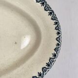 Plat ovale en terre de fer
