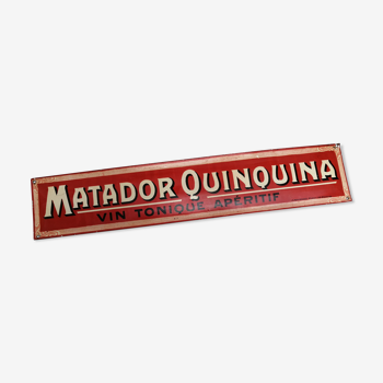 Matador Quinquina sheet advertising plate