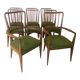 Ensemble de 6 chaises et 2 fauteuils de Charles Ramos