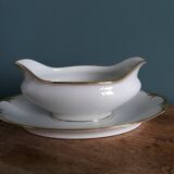 Betoule and Legrand Limoges porcelain sauceboat
