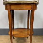 Table bouillotte de forme ovale
