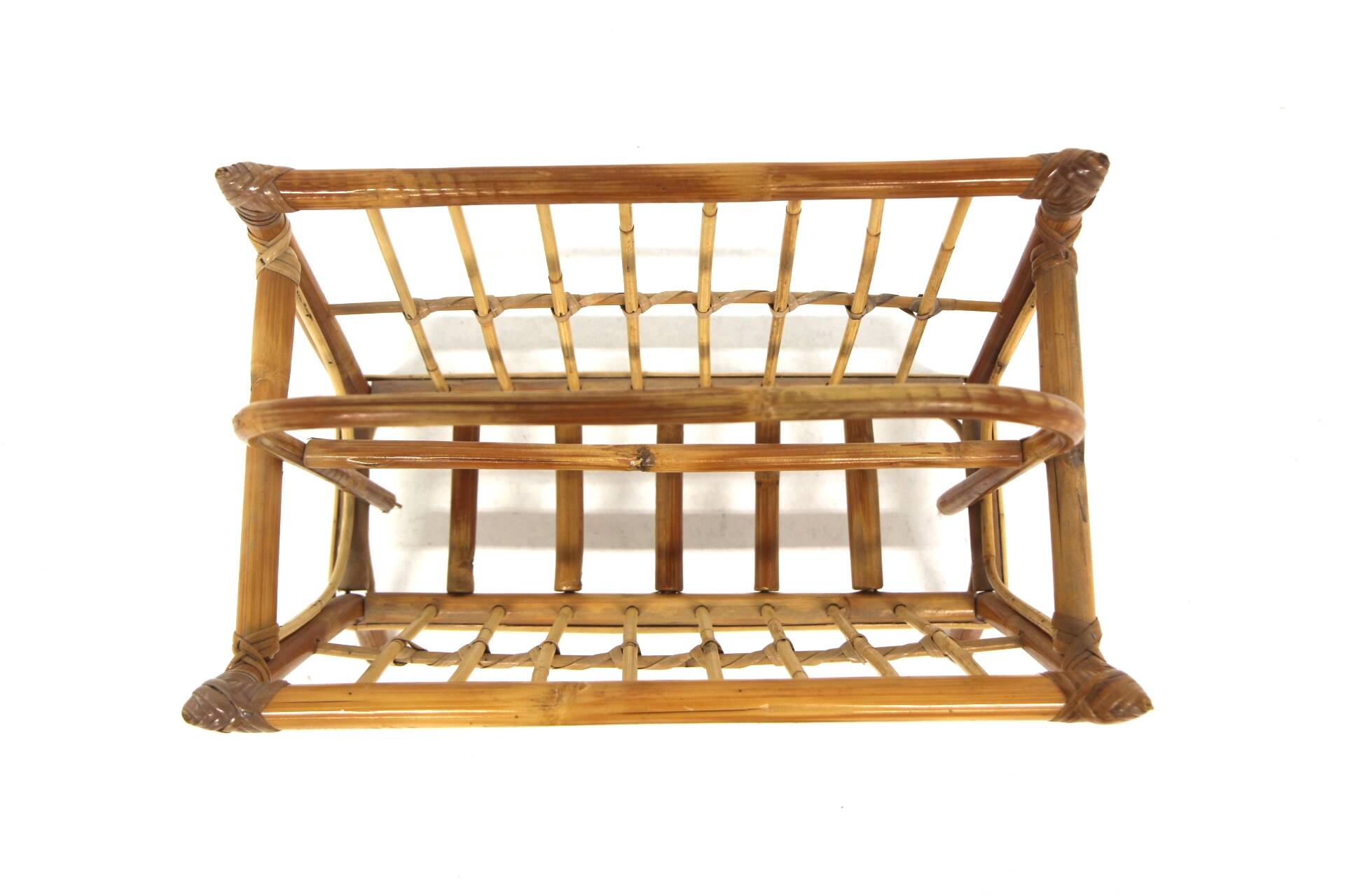 Porte-revues en rotin, suède, 1960