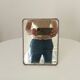 Antique barber's mirror 24*18 cm