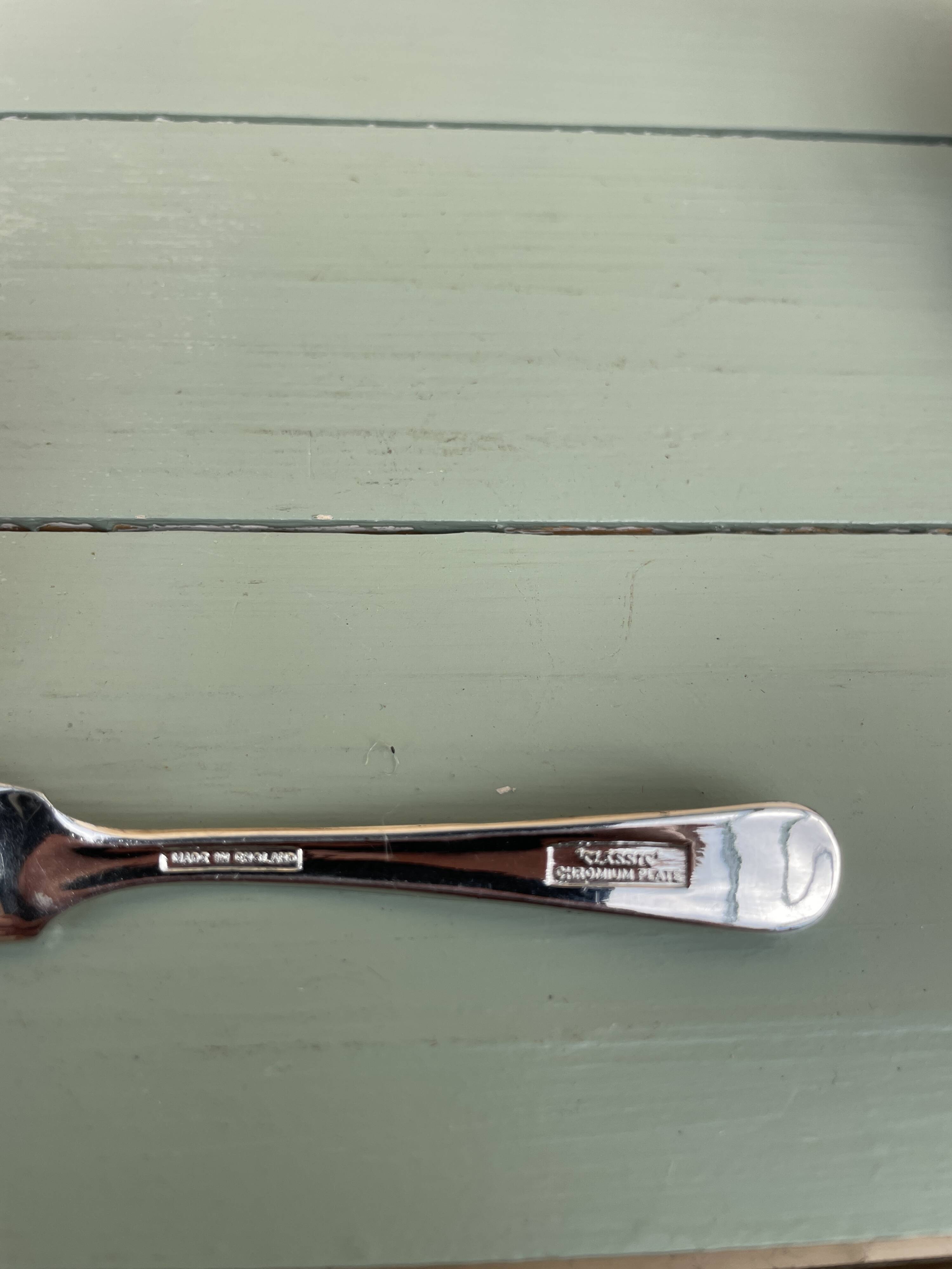 Beurrier vintage coquillage en métal argenté – élégant et original