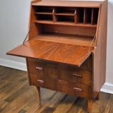 Norwegian teak secretary, Scandinavian vintage 1960s