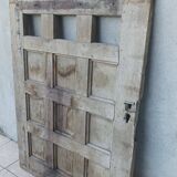 Antique low door decorative wall panel in solid oak