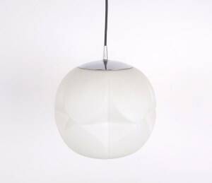 Suspension en verre opalin Peil & Putzler