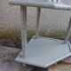 Bamboo shelf sublimated in grey-green.