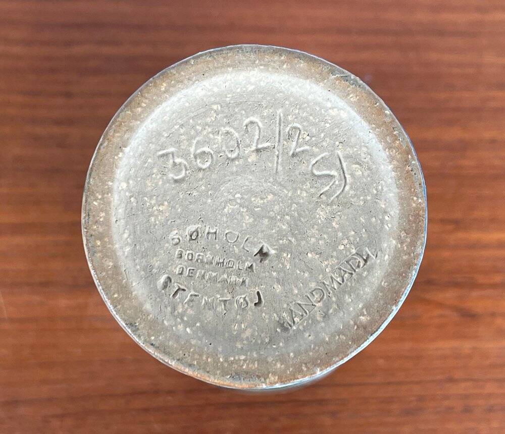 Danish studio ceramic vase from the mid-century by Svend Aage Jensen for Søholm, 1960s.