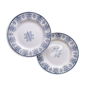 Assiettes terre de fer - modèle régence