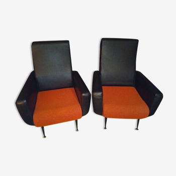 Pair of vintage armchairs 70