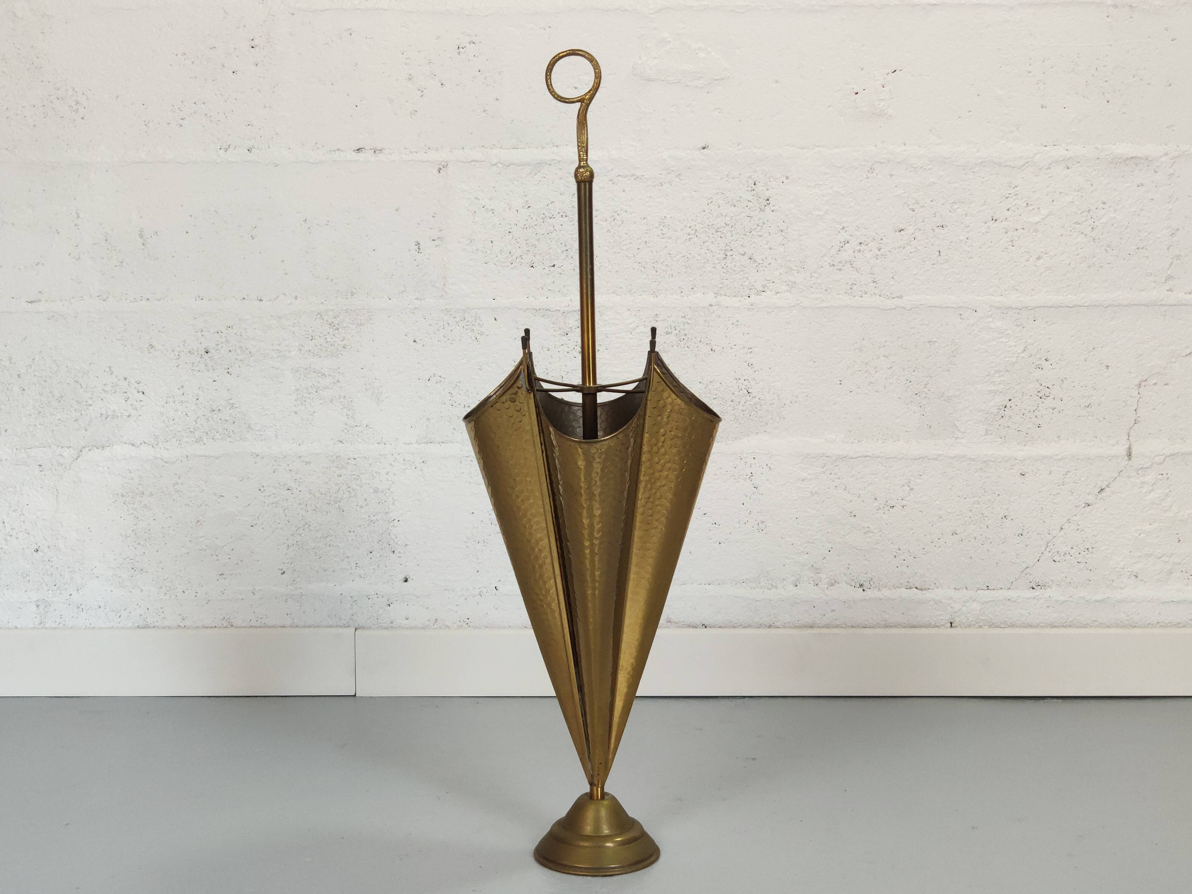 Porte parapluie vintage laiton