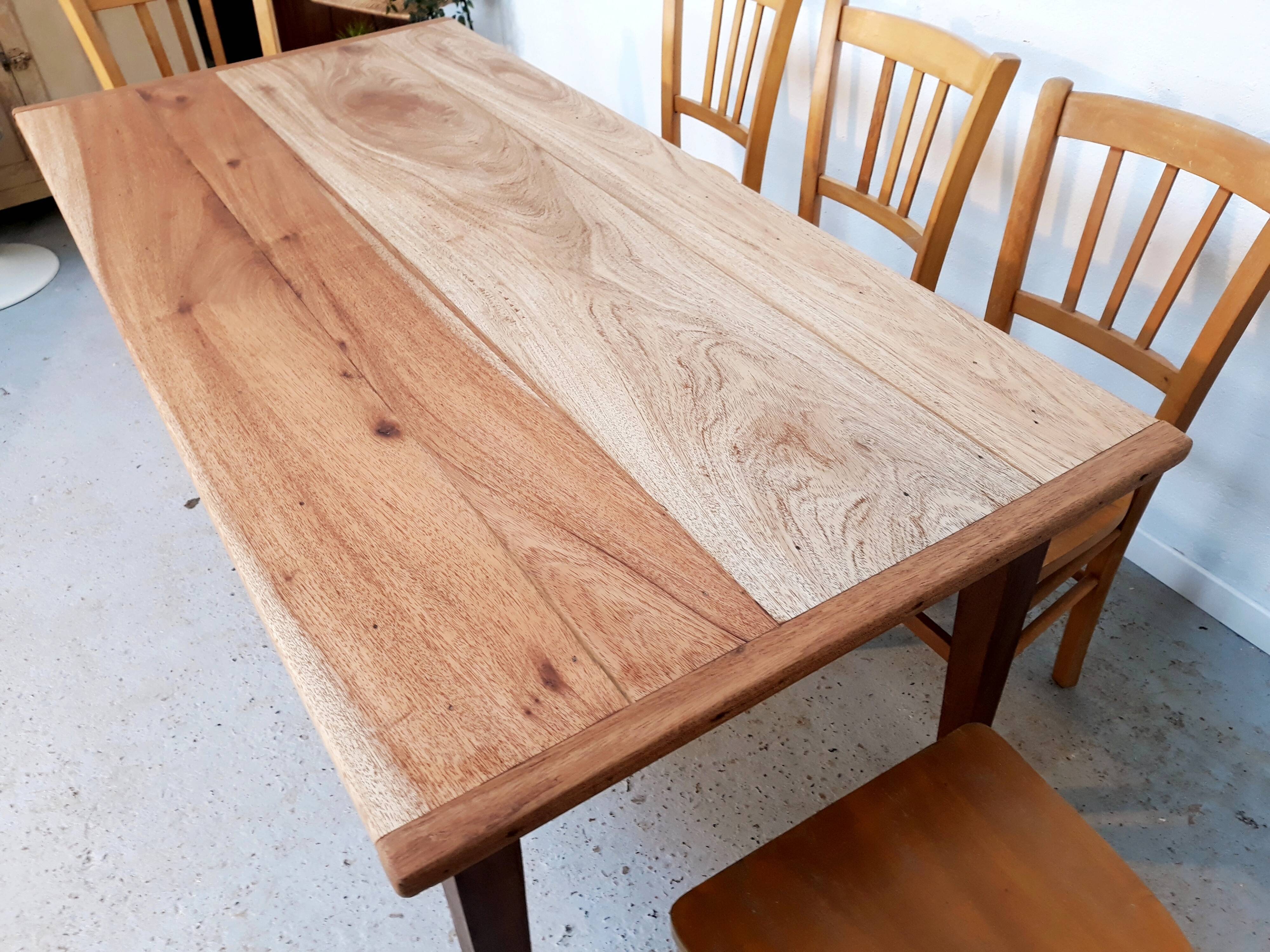 Table de ferme avec rallonges 6 à 12 personnes