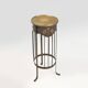 Art Nouveau wrought iron and brass high console Wiener Secession style