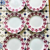 X6 Stuart Moulins des loups France flat plates - vintage-retro-kitchen