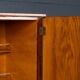 Vintage 20thc italian dry bar cabinet with 'woven' front decor on stand