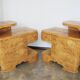 A set of Art Deco bedside tables from the 1940s.