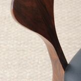 Suite of 4 Scandinavian chairs in Rio rosewood, Model Peter