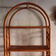 Rattan and vintage bamboo shelf