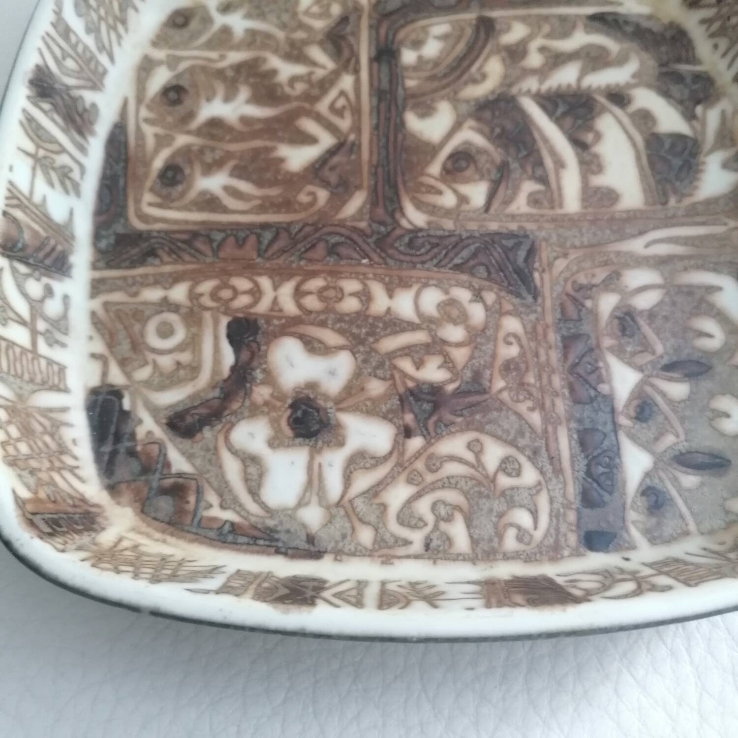Baca bowl in glazed Danish earthenware Royal Copenhagen design by Nils Thorsson