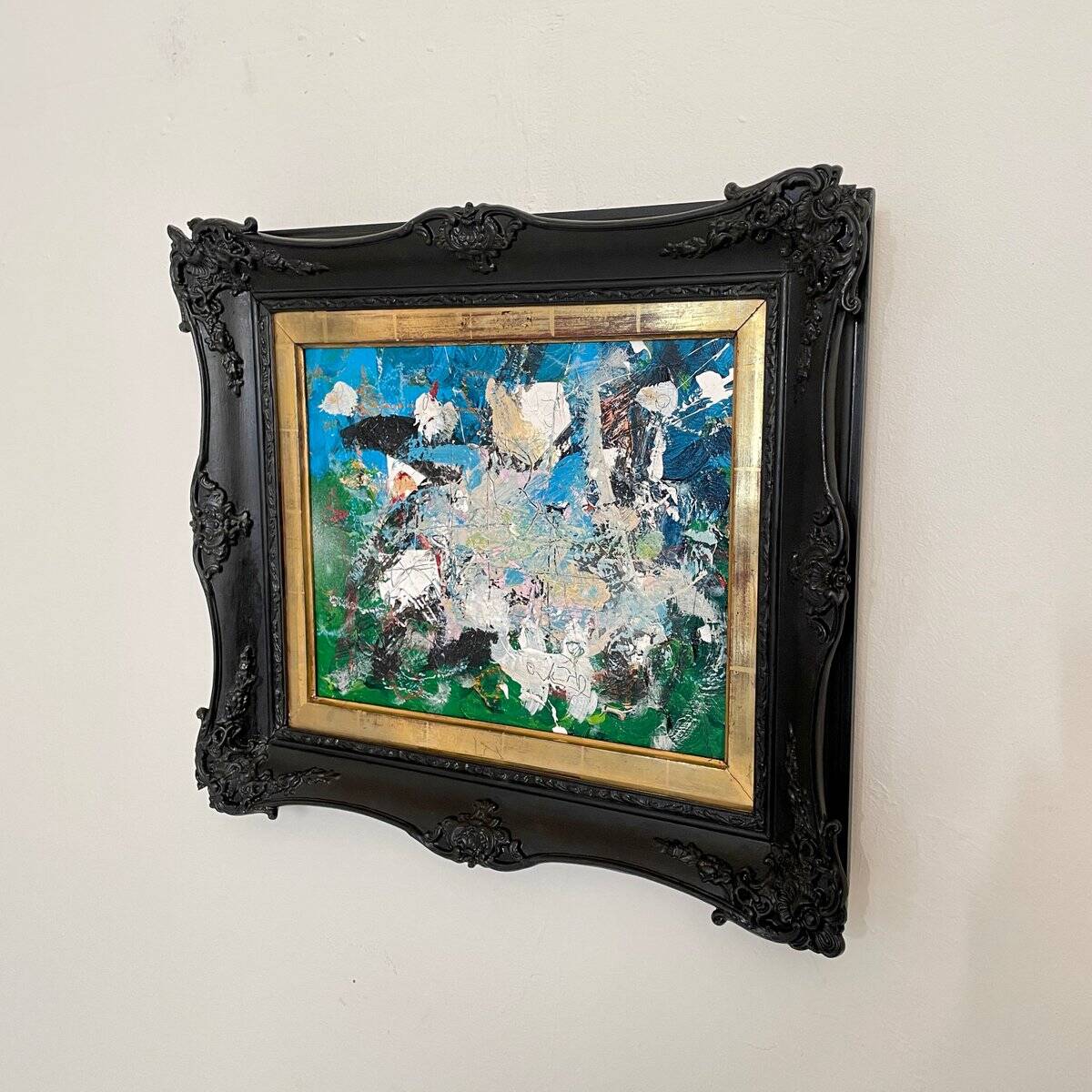 Felix Bachmann, Abstract Composition, Acrylic & Mixed Media on Board, 2022, Framed