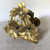 Floral Brass Candle Holder
