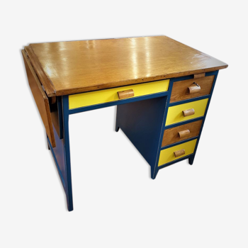 Vintage 1950s oak desk