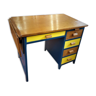 Vintage 1950s oak desk