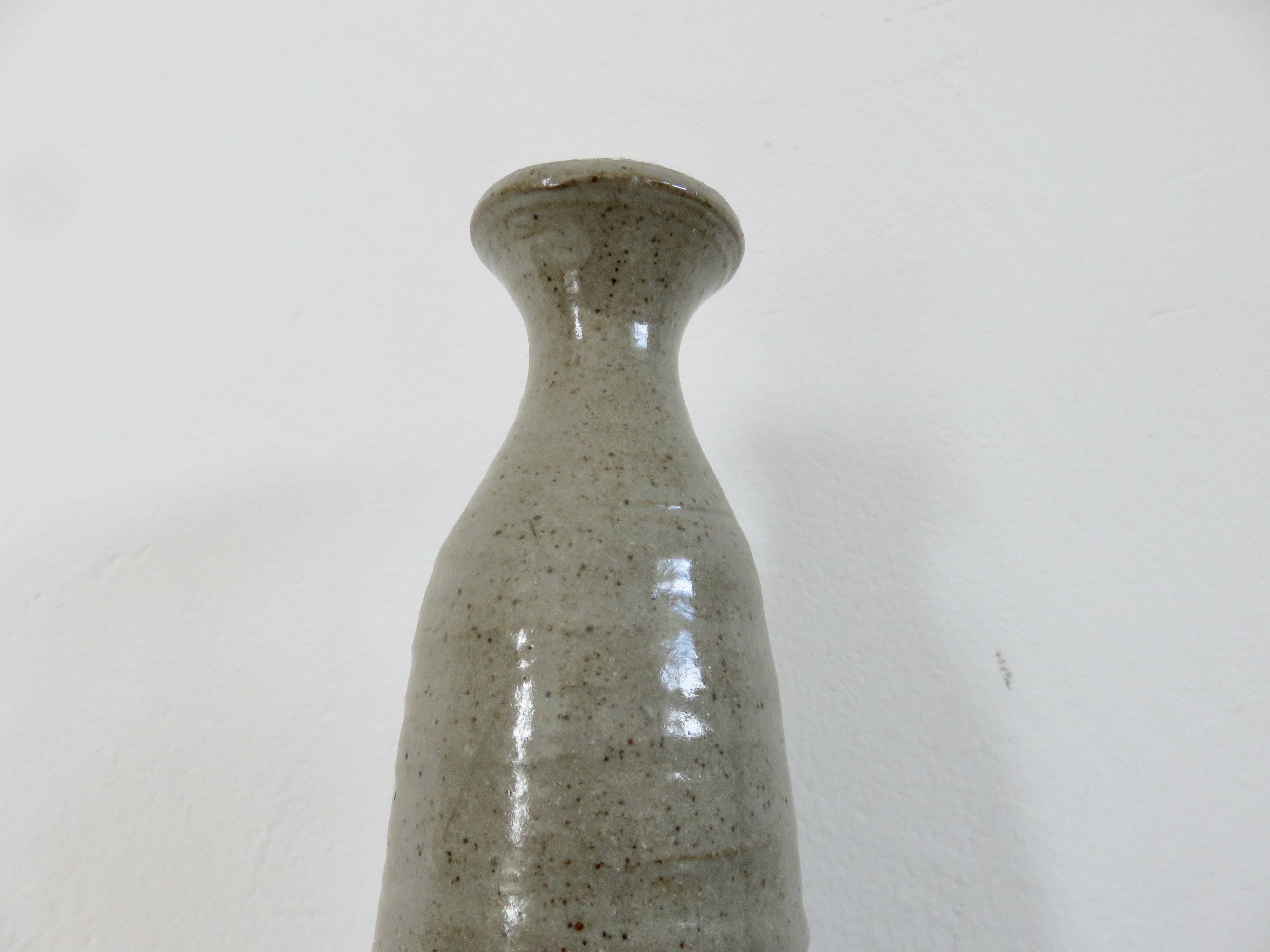 Glazed stoneware vase, 1960s-70s
