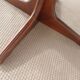 round/oval table with extension, central leg, dark shade, Baumann design