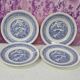 set of 4 flat plates ironstone