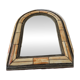 Ancient oriental brass mirror – arch shape