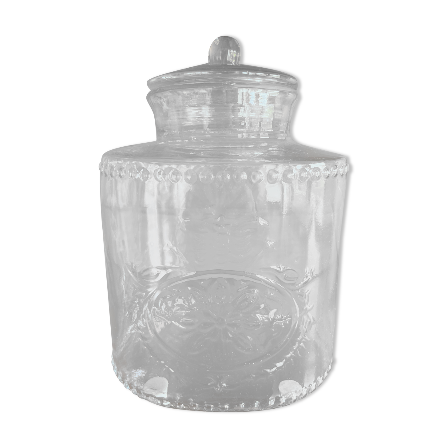 Oval confectionery jar