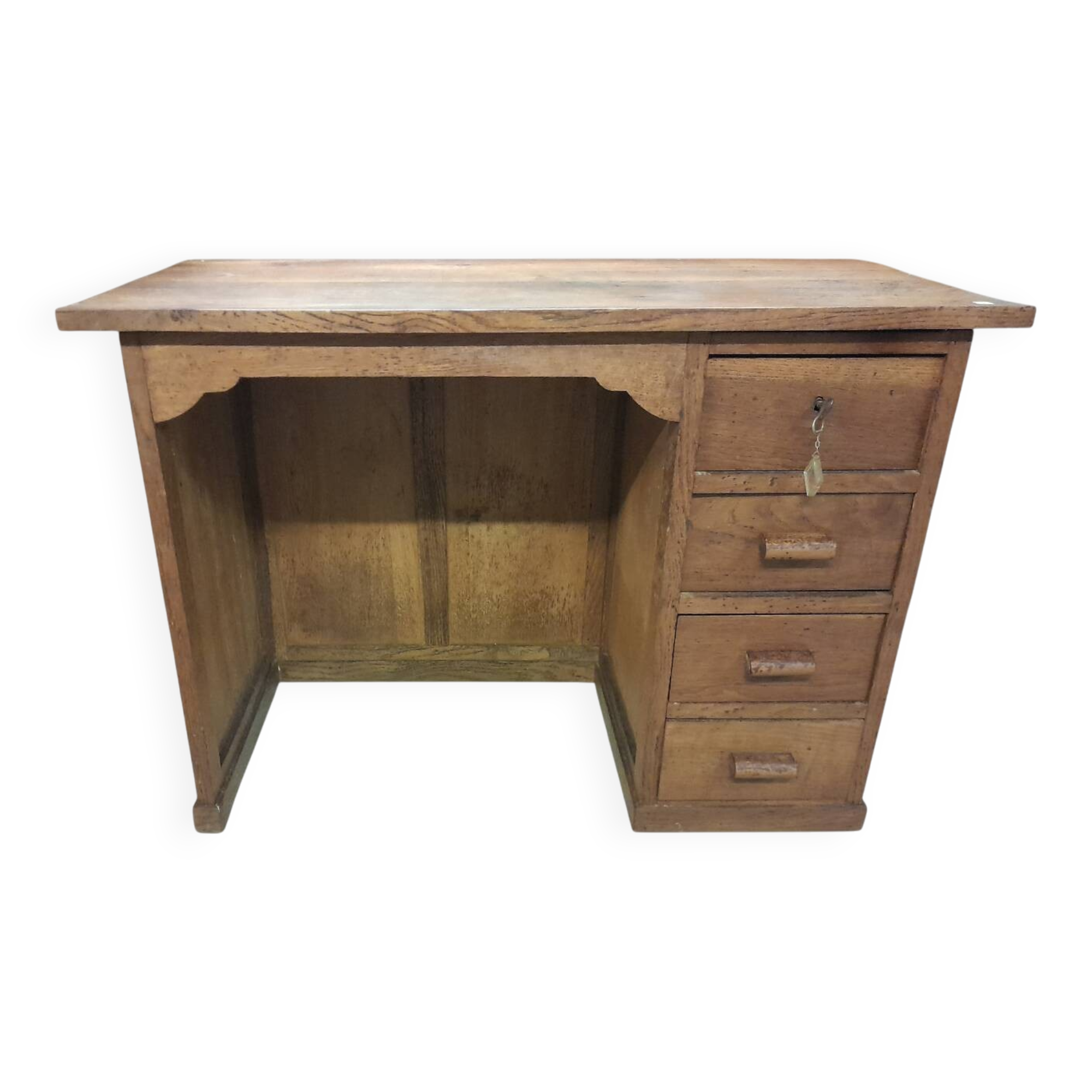 Vintage Oak Desk - René Gabriel Style - Design Reconstruction