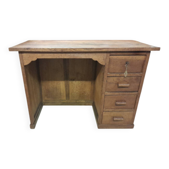 Vintage Oak Desk - René Gabriel Style - Design Reconstruction