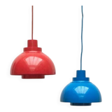 Mid-Century Danish Minisol pendant lamps by K. Kewo for Nordic Solar, 1960s, set of 2