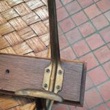 Wall coat rack with 5 hooks