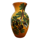 Vase faïence Tess Vallauris, décor oliviers et cigale