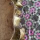 Miroir en résine doré style Louis XV h47 X l28