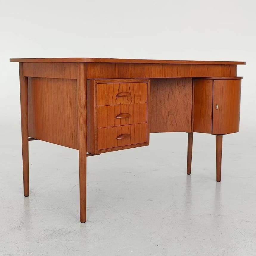 Scandinavian Midcentury vintage teak desk, Denmark 1950