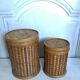 Boxes in rattan 70s