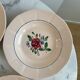 Set of 4 deep plates Sarreguemines Hand-painted
