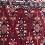Tapis ancien Turkmen Afghan fait main 137X198 CM