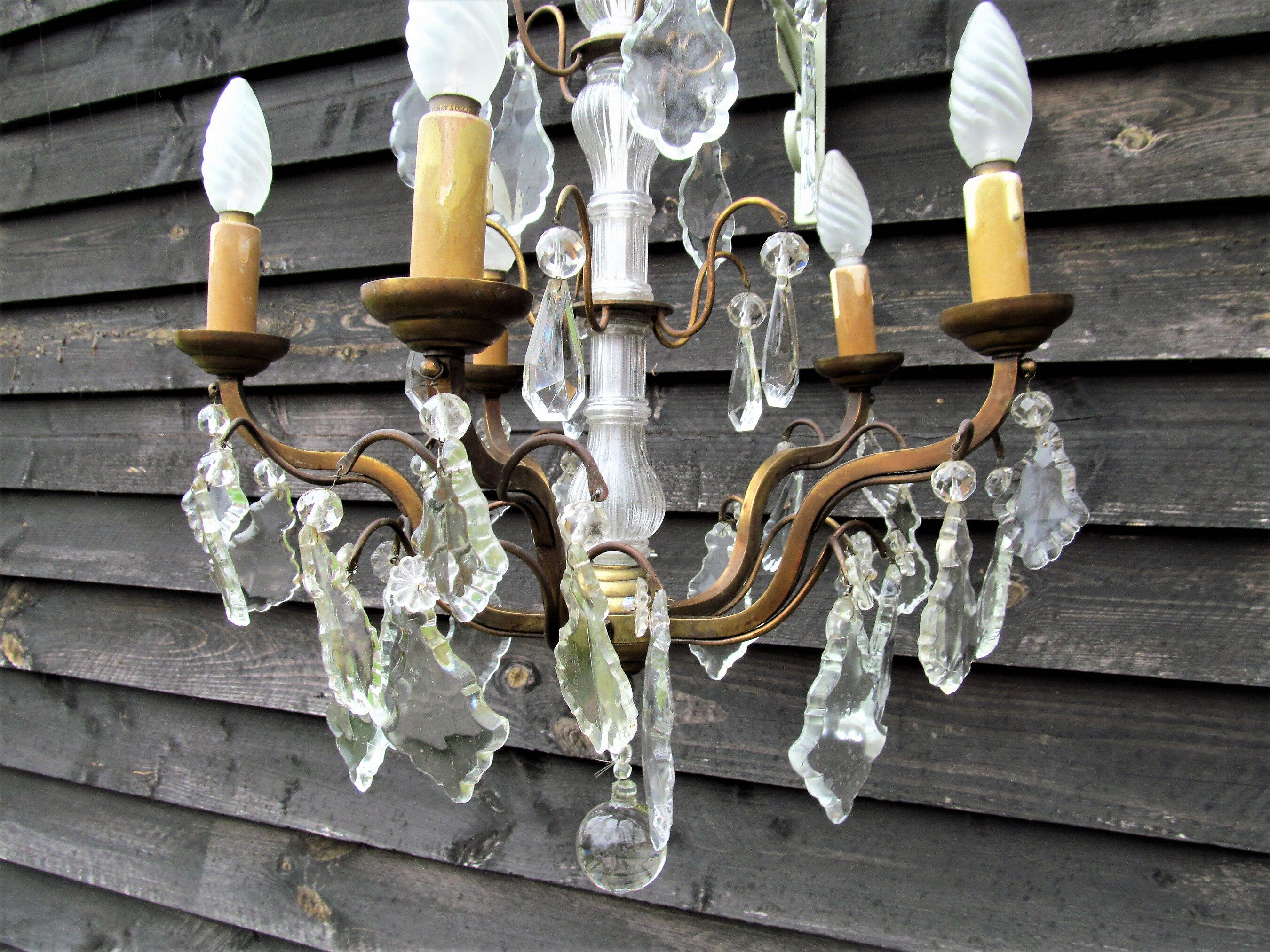 Louis XV style crystal chandelier