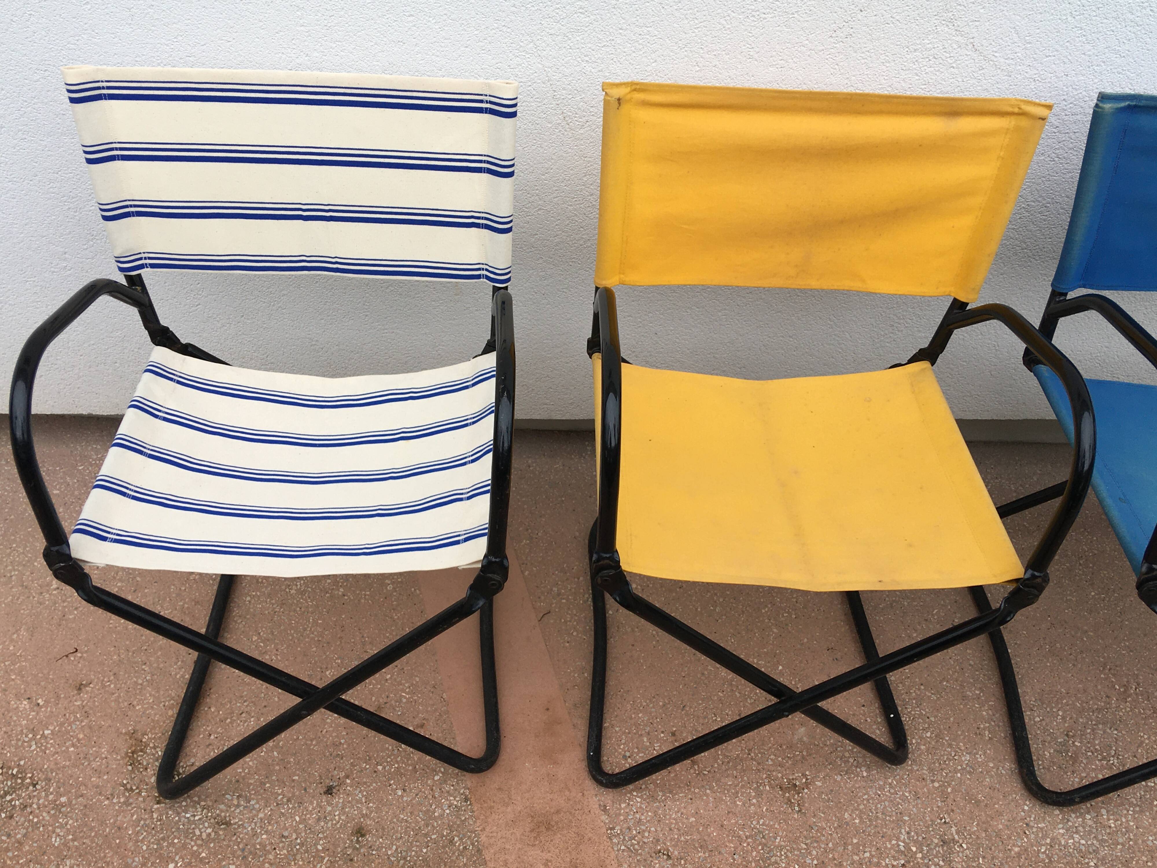 4 fauteuils pliants Chambord, années 1950