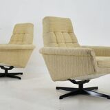 Pair of Armchairs, Tabouret by Morávek a Munzar, 1968s