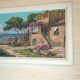 Oil on canvas signed by Gaston Aubert – large vintage Mediterranean landscape.